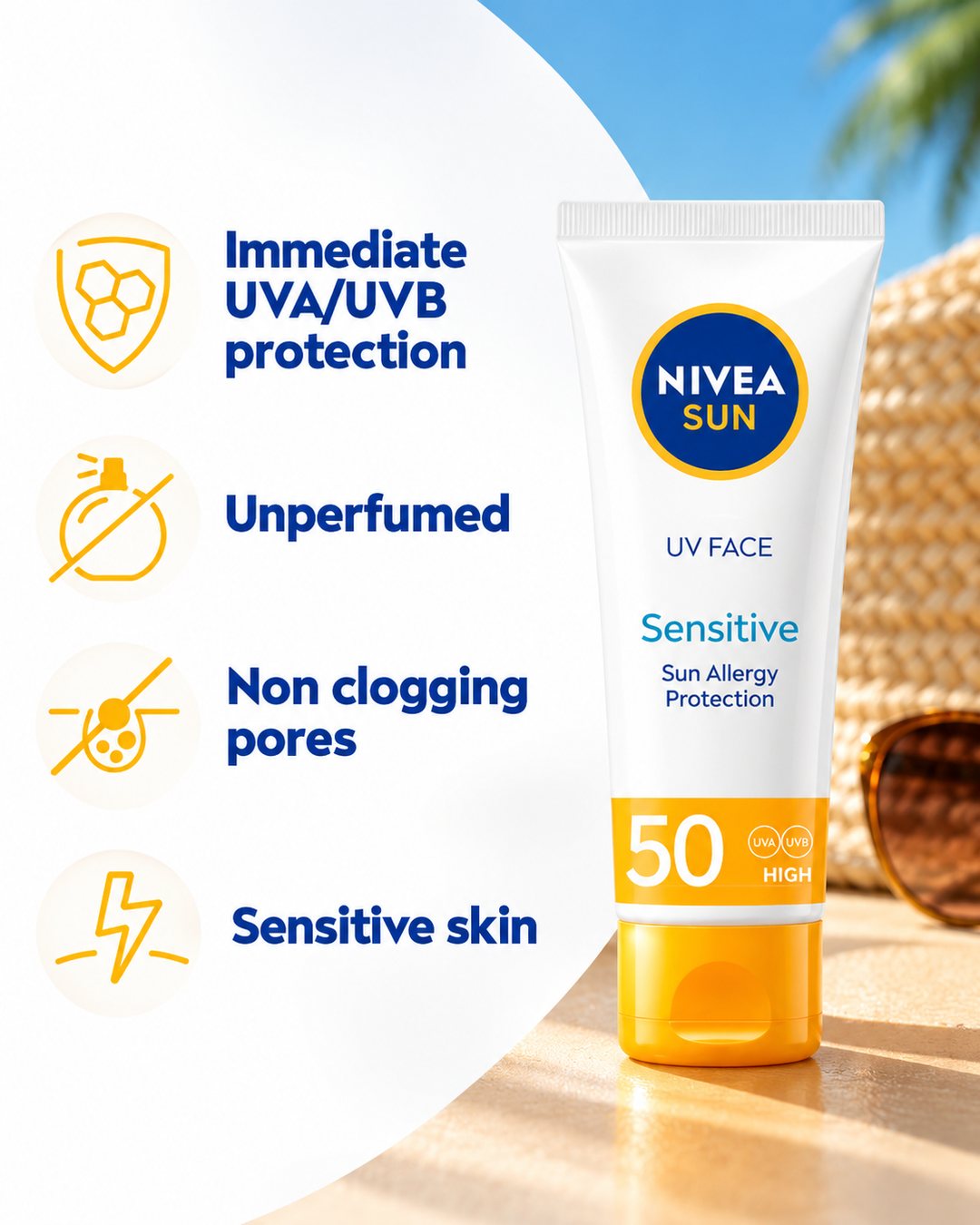 NIVEA SUN UV Face Sensitive SPF 50 — 3 of 3