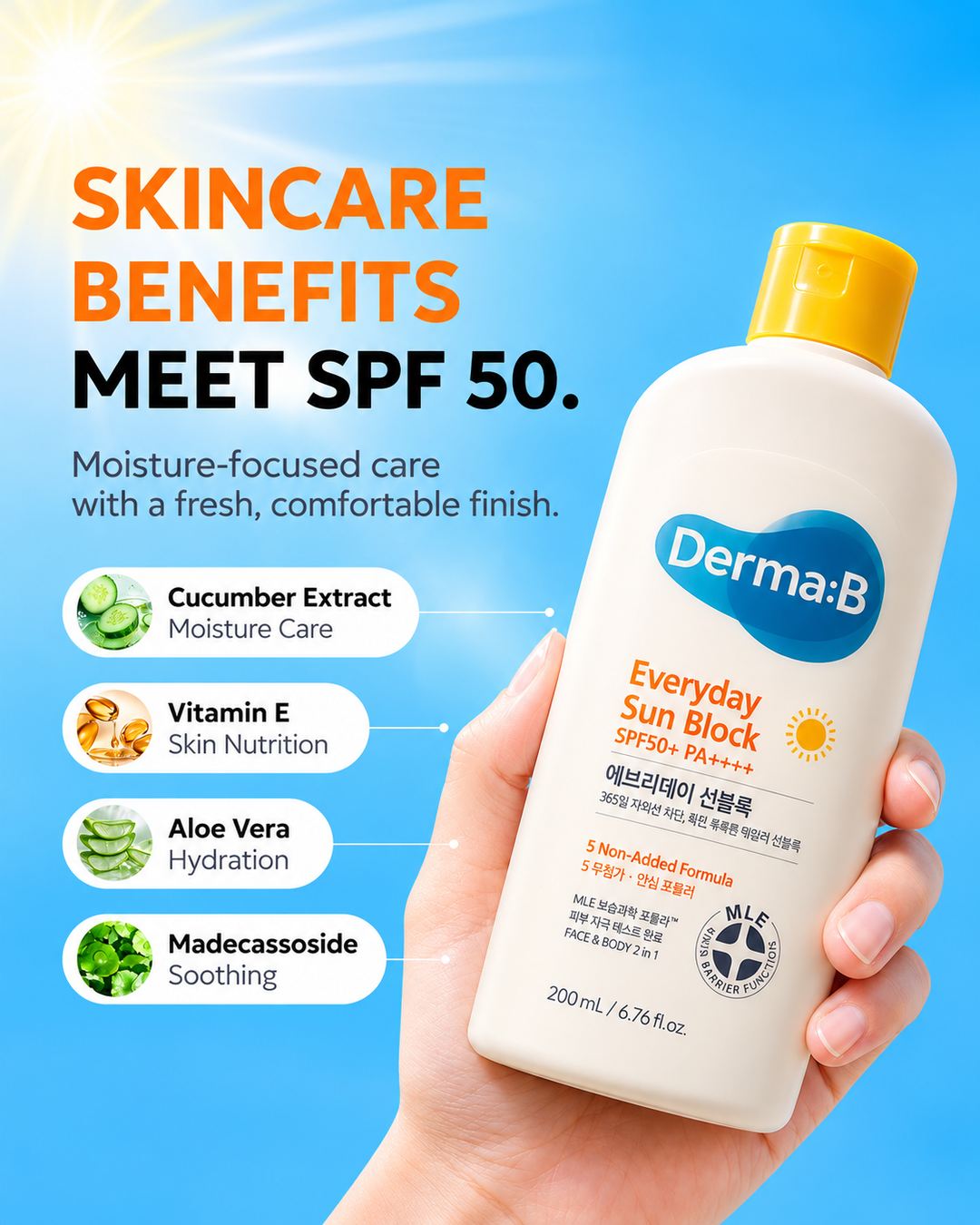 Derma:B Everyday Sun Block SPF50+ PA++++ — 2 of 3
