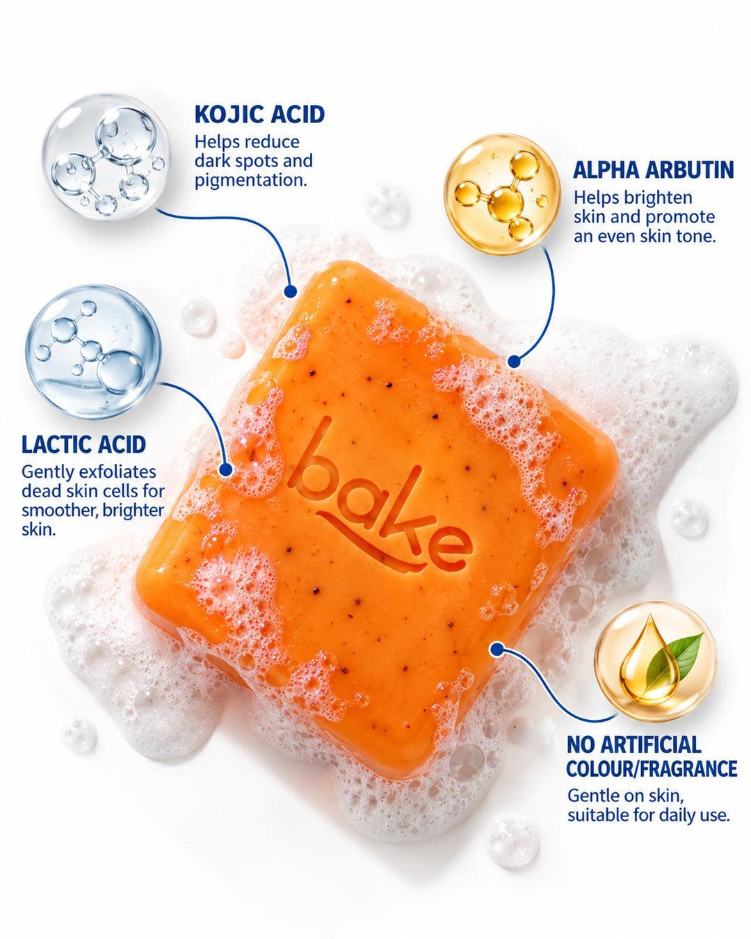 BAKE 2% Kojic Acid + Alpha Arbutin Anti-Pigmentation Soap — 2 of 3