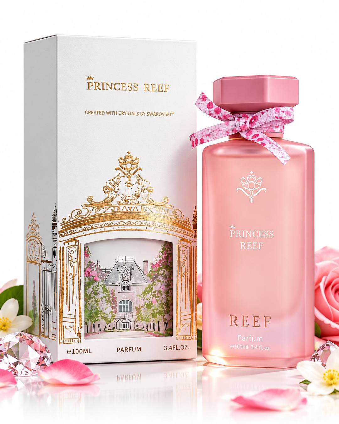 Reef Princess Reef Perfume, 100ml, Bergamot and Mandarin, Rose, Amber and Vanilla