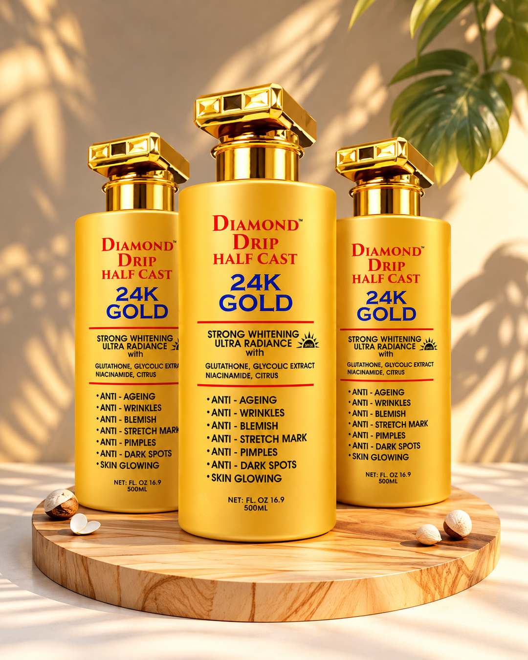 Diamond Drip Half Cast 24K Gold – 500ml — 2 of 3